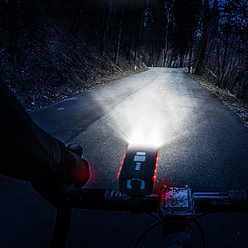 Bicycle Front Head Light 5-Modes Double XPE Ultra Bright Long Shoot Spotlight Night Cycling Warning Lamp