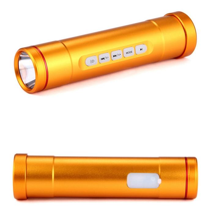 Bike Outdooors Speaker Flashlight Light Powerbank Mountain Bicycle Lamps Support Tf Card