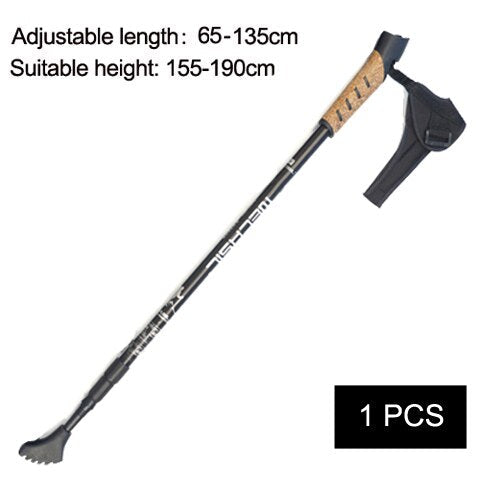 Hiking Walking Sticks Anti Shock Trekking Poles Nordic Walking Cane Aluminum Telescopic Camping Hiking Poles Crutches