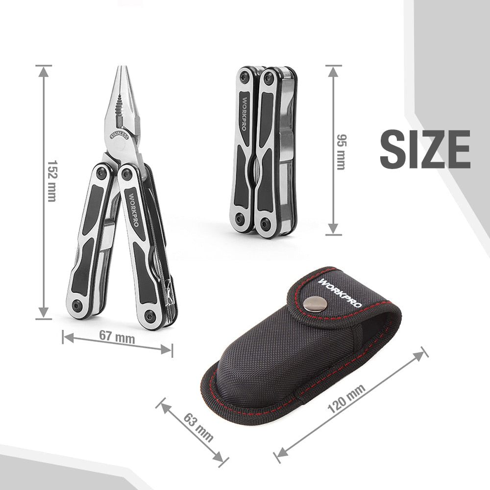 Camping Tool Set 15 in 1 Multi Pliers Tactical knife Multi Tools Survival Tool Kit