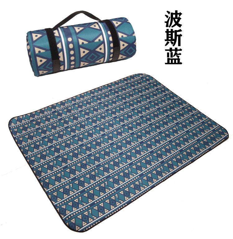 2Mx2M Outdoor Ethnic Camping Mat Thickened Outdoor Picnic Mat Picnic Cloth Floor Mat Portable Waterproof and Moisture-proof