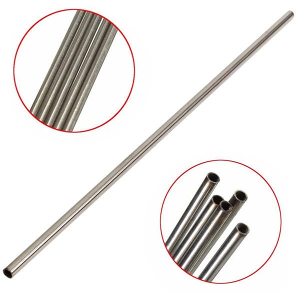 5pcs OD 10mm x 8mm ID Stainless Pipe 304 Stainless Steel Capillary Tube Length 500mm