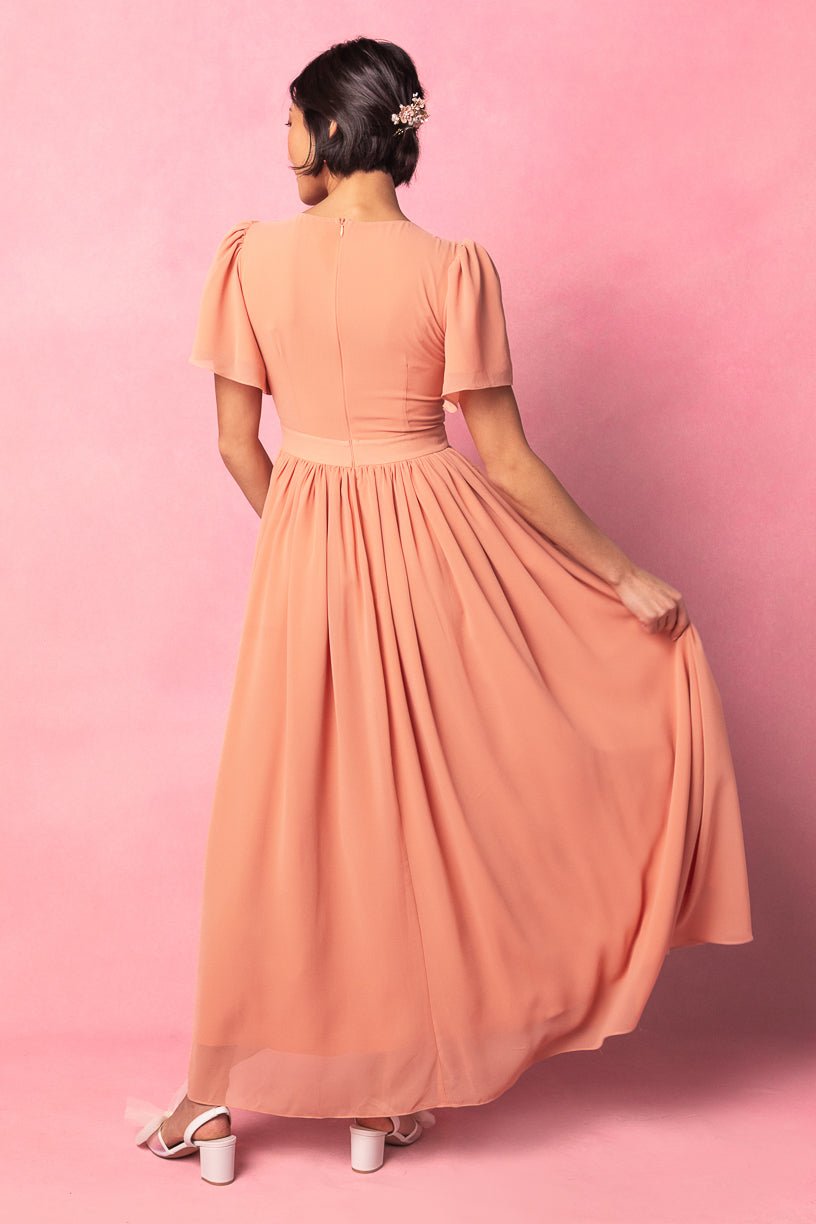 Abbie Dress in Apricot Crush