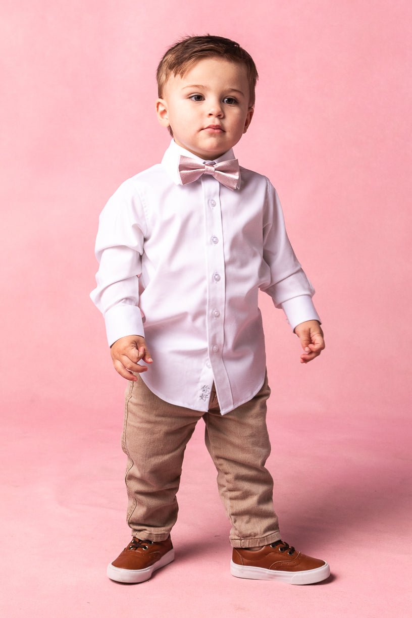 Baby Boys Henry Bow Tie in Blush
