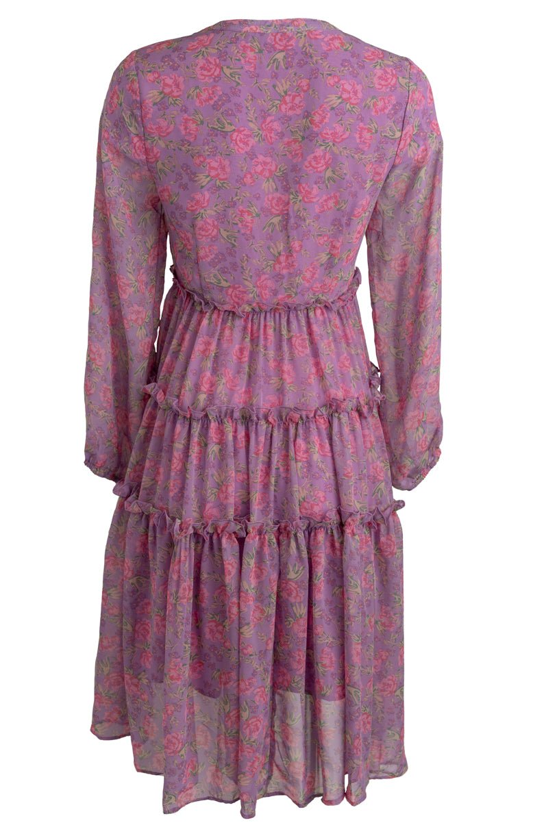 Lydia Dress in Pink Floral