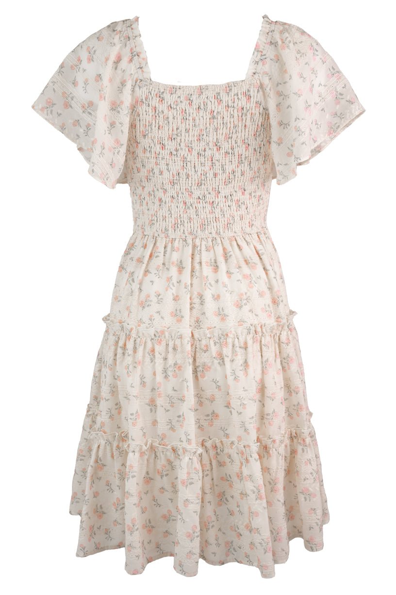 Madison Dress in Eyelet Floral