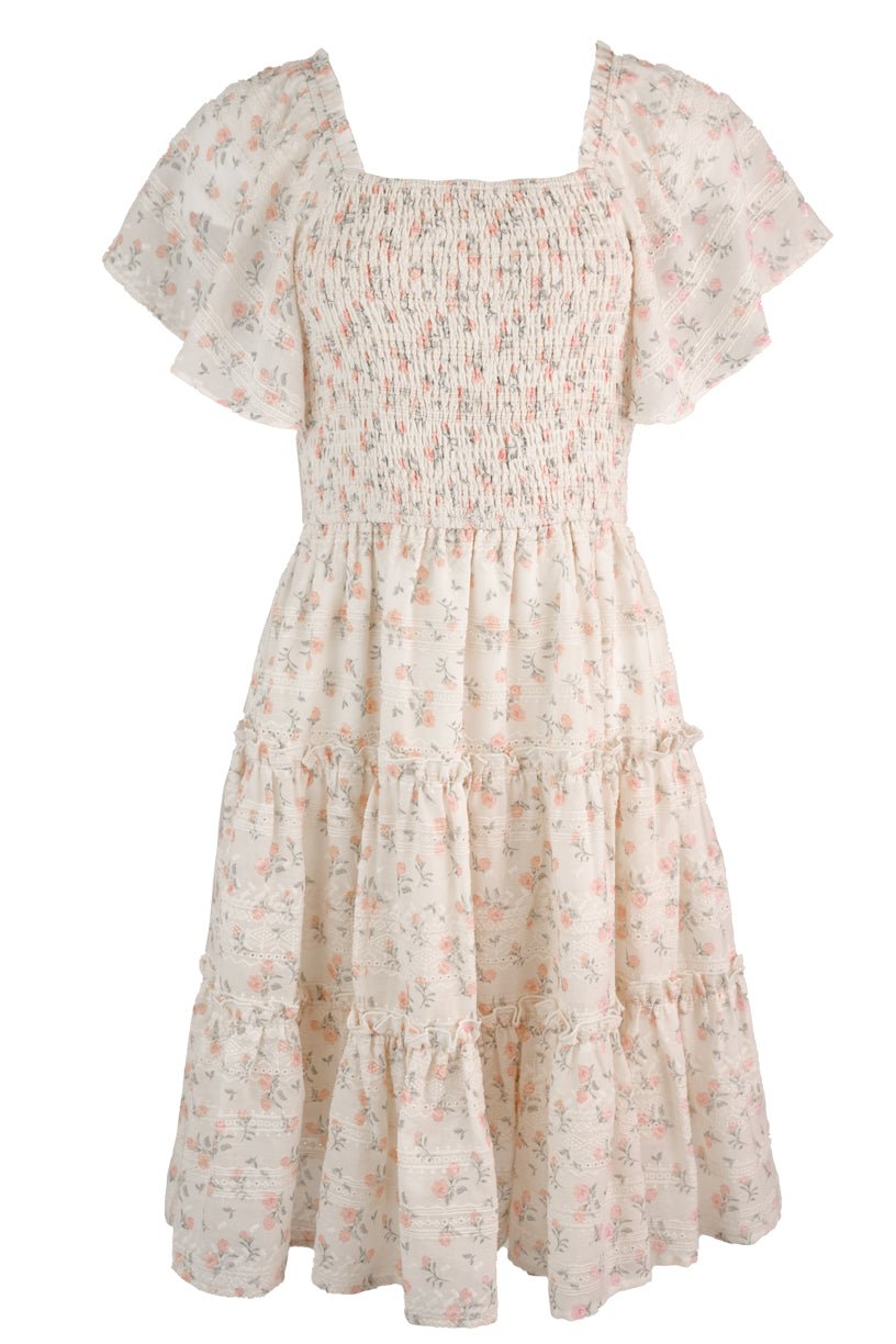 Madison Dress in Eyelet Floral