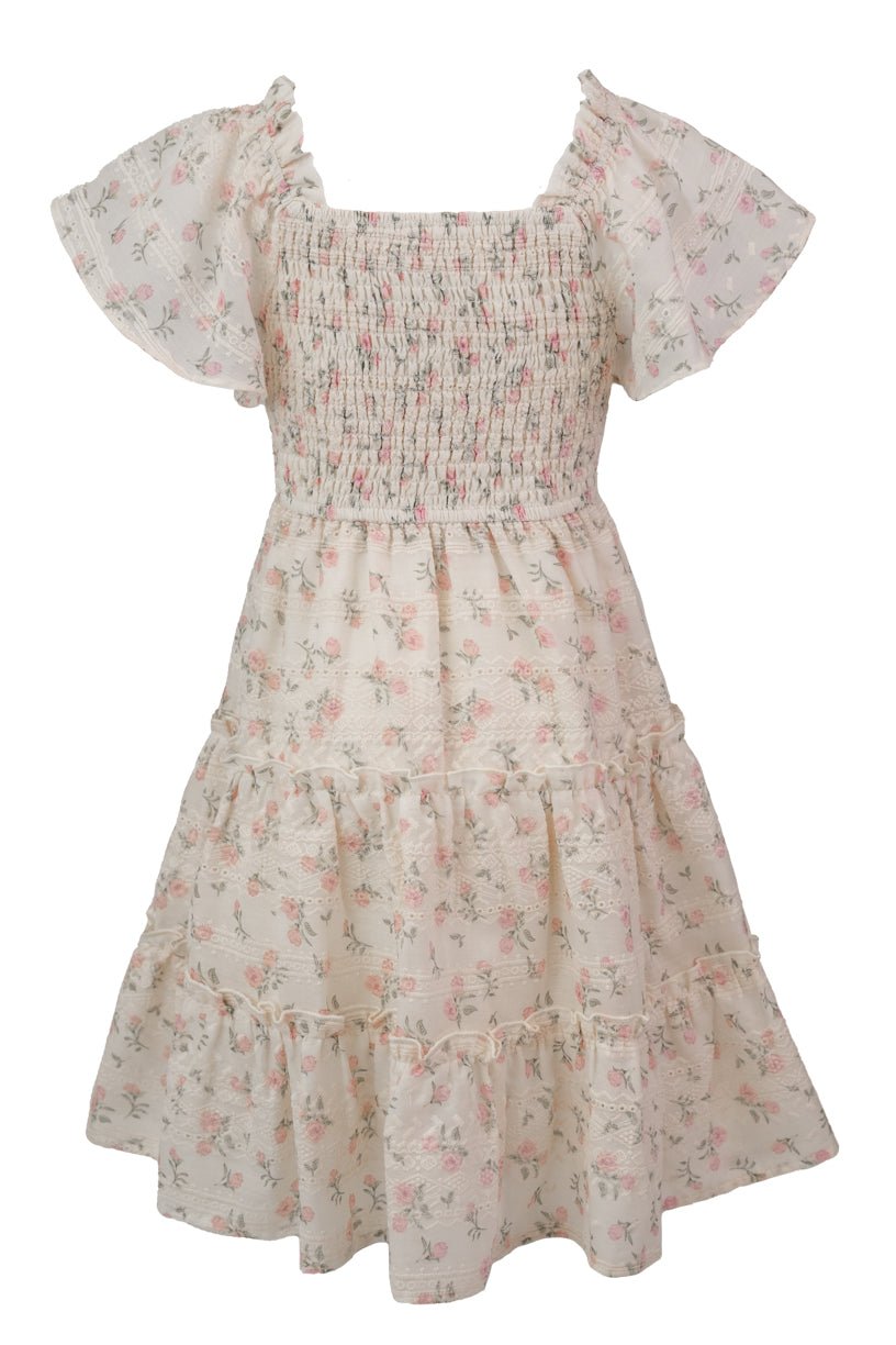 Mini Madison Dress in Eyelet Floral