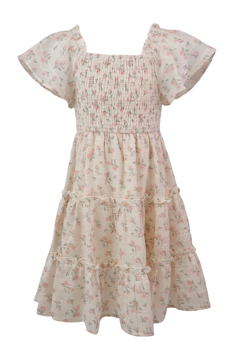 Mini Madison Dress in Eyelet Floral