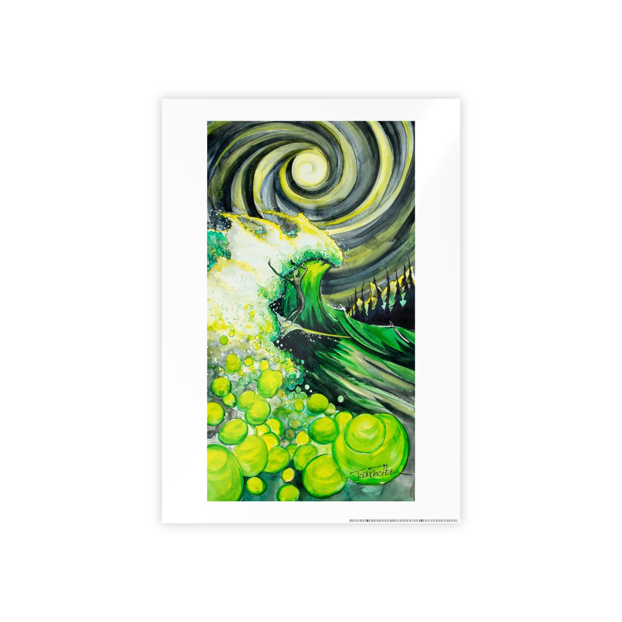 Burning Through Poster print
