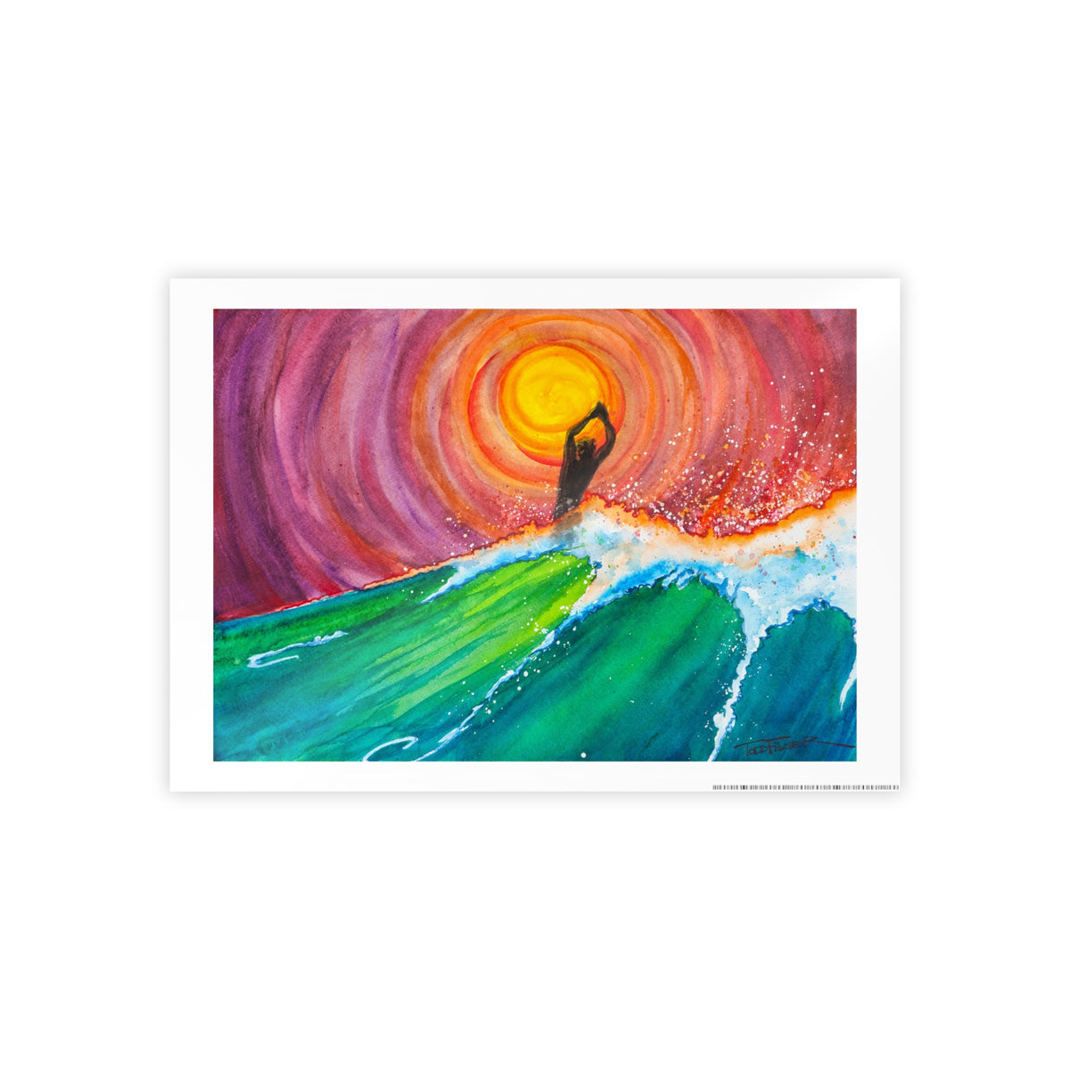 Chasing The Sun Poster print