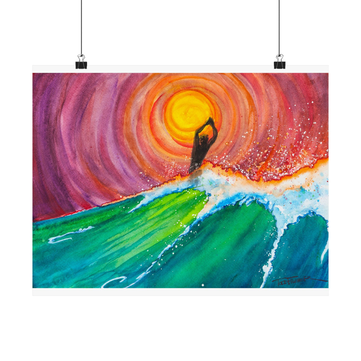 Chasing The Sun print