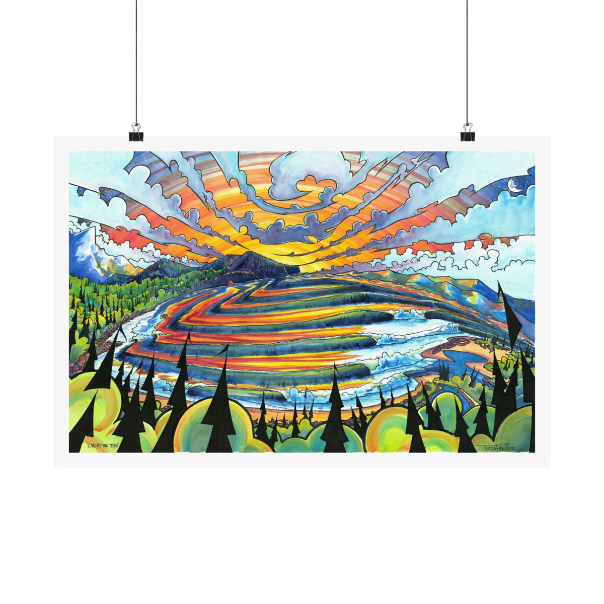 Over the Tops print