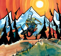 Mountain Biker detail