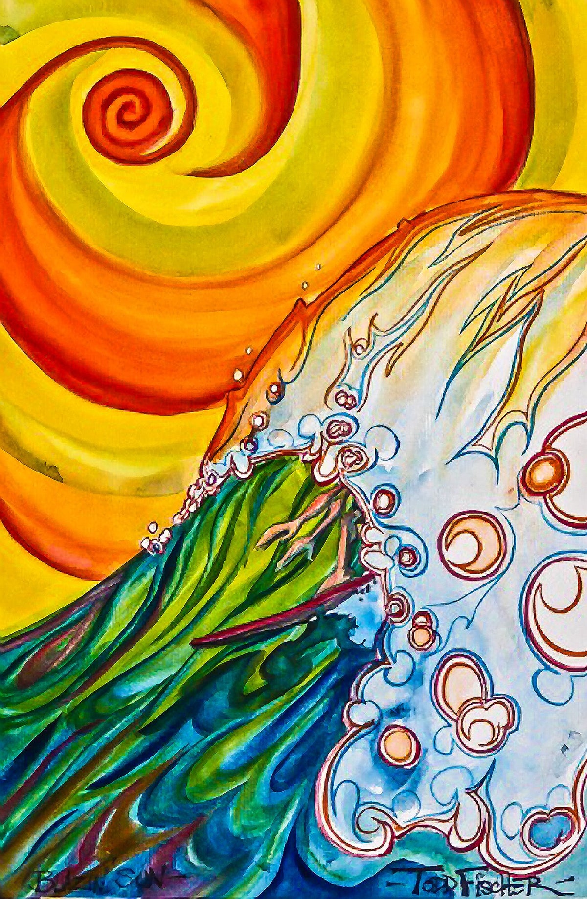 Blazin' Sun print