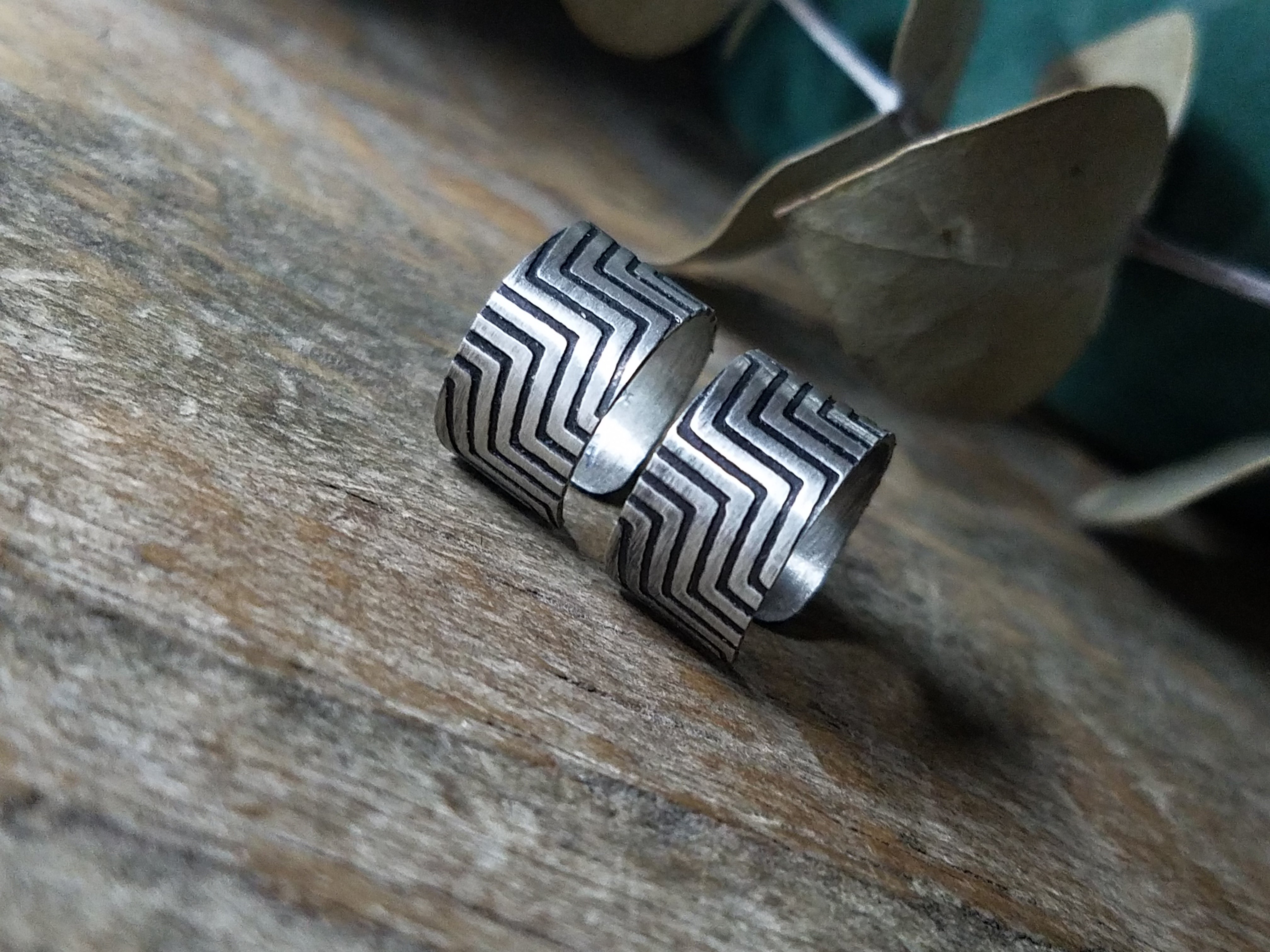 Sterling Silver Ear Cuff // Zig Zag