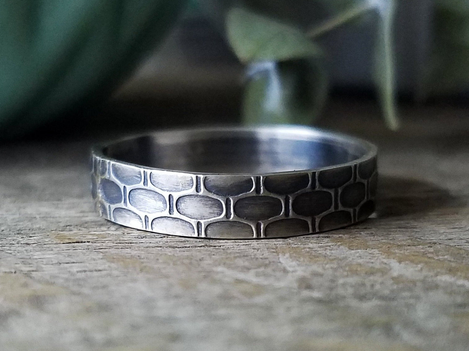 Basket Weave | Flat Stax | Stacking Ring