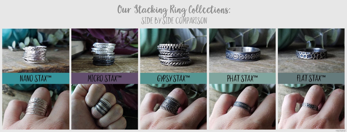 Feather | Flat Stax | Stacking Ring