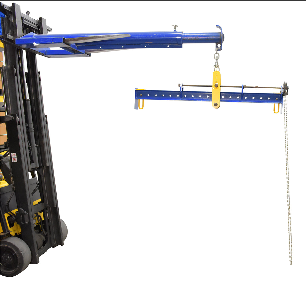 Vestil Manufacturing Corp Spreader Beam With Adjustable Hand Chain Crank Bail