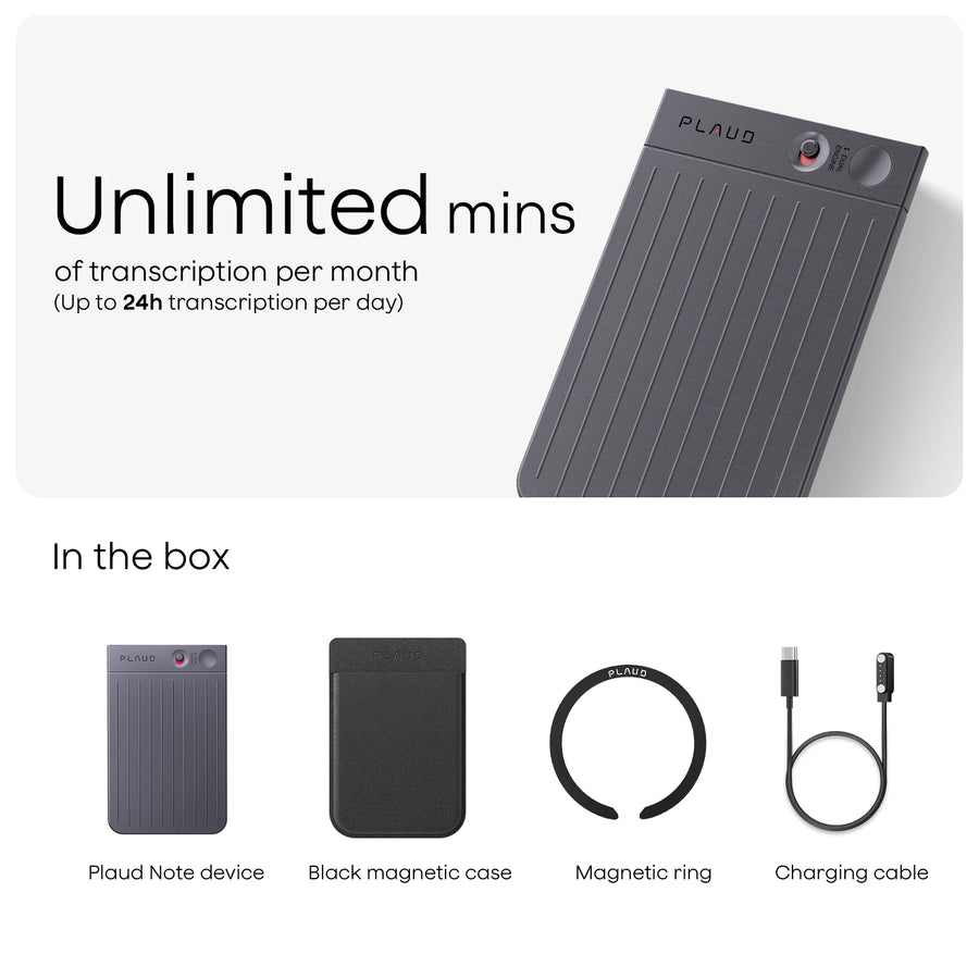Plaud Note & AI Annual Unlimited Plan

