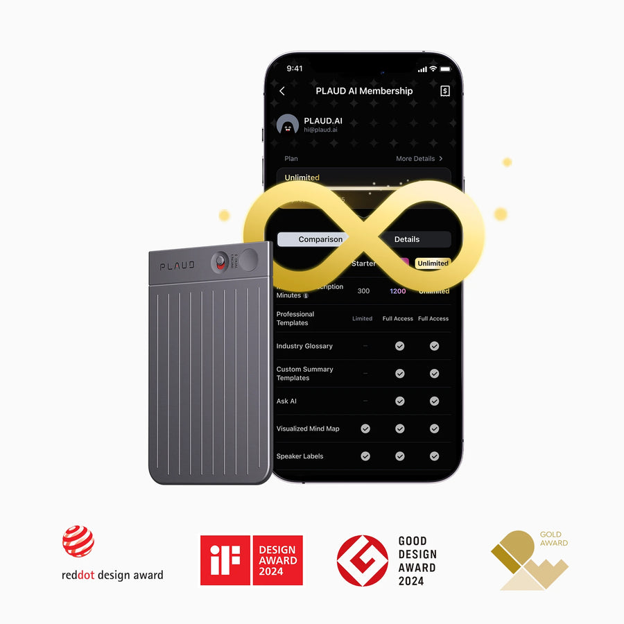 Plaud Note & AI Annual Unlimited Plan
