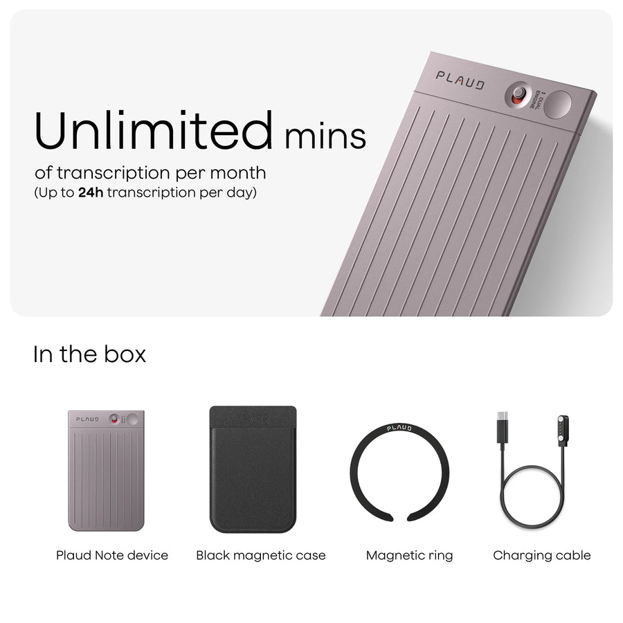 Plaud Note & AI Annual Unlimited Plan
