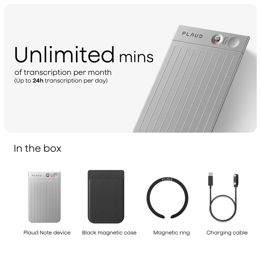 Plaud Note & AI Annual Unlimited Plan
