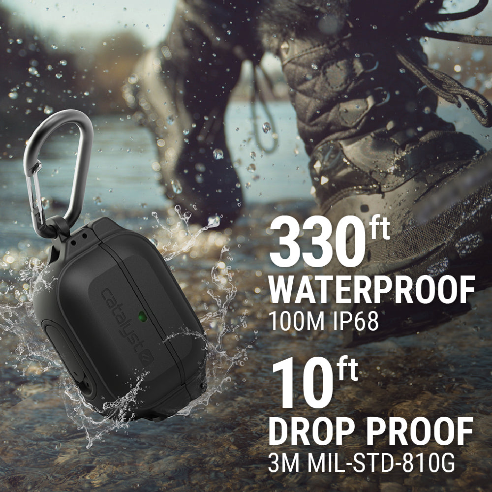 AirPods (Gen 3) - 100M Waterproof Total Protection Case + Carabiner