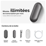 PLAUD NotePin et Abonnement Annuel à l’IA Plan Annuel Illimité
