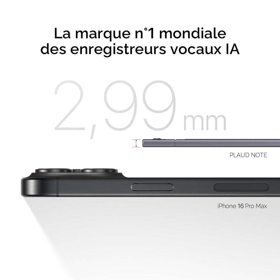PLAUD NOTE et Abonnement Annuel à l’IA Pro Plan
