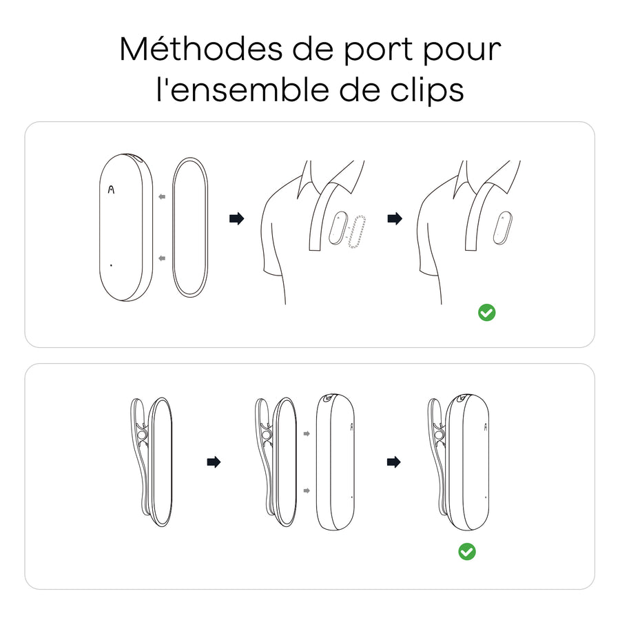 Clip & Broche Magnétique Plaud NotePin

