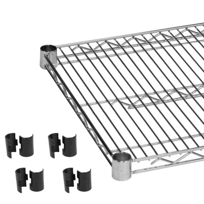 Thunder Group CMSV1436 Chrome Plated Wire Shelves 14