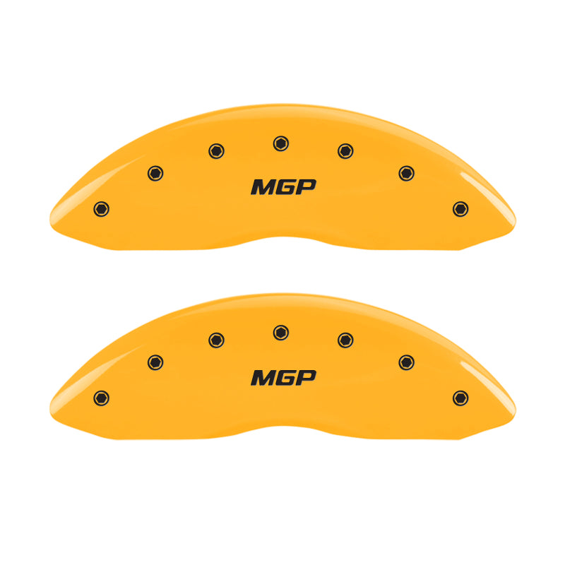 MGP 4 Caliper Covers Engraved Front & Rear MGP Yellow Finish Black Char 2006 Mercedes-Benz SL500