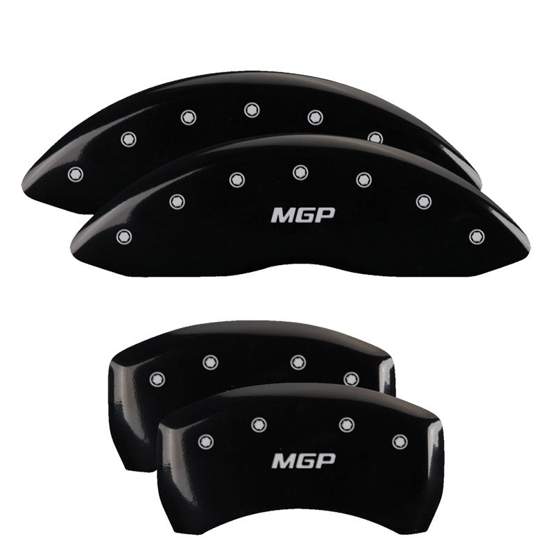 MGP 4 Caliper Covers Engraved Front & Rear Circle K/Kia Black finish silver ch