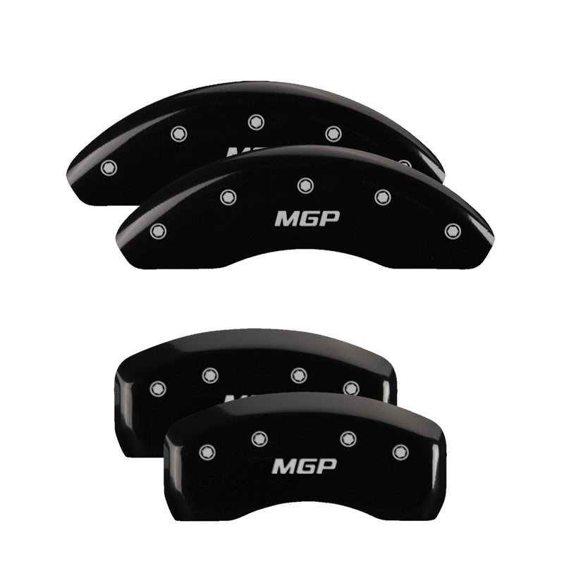MGP 4 Caliper Covers Engraved Front & Rear MGP Black Finish Silver Char 2018 Mercedes-Benz GLE550