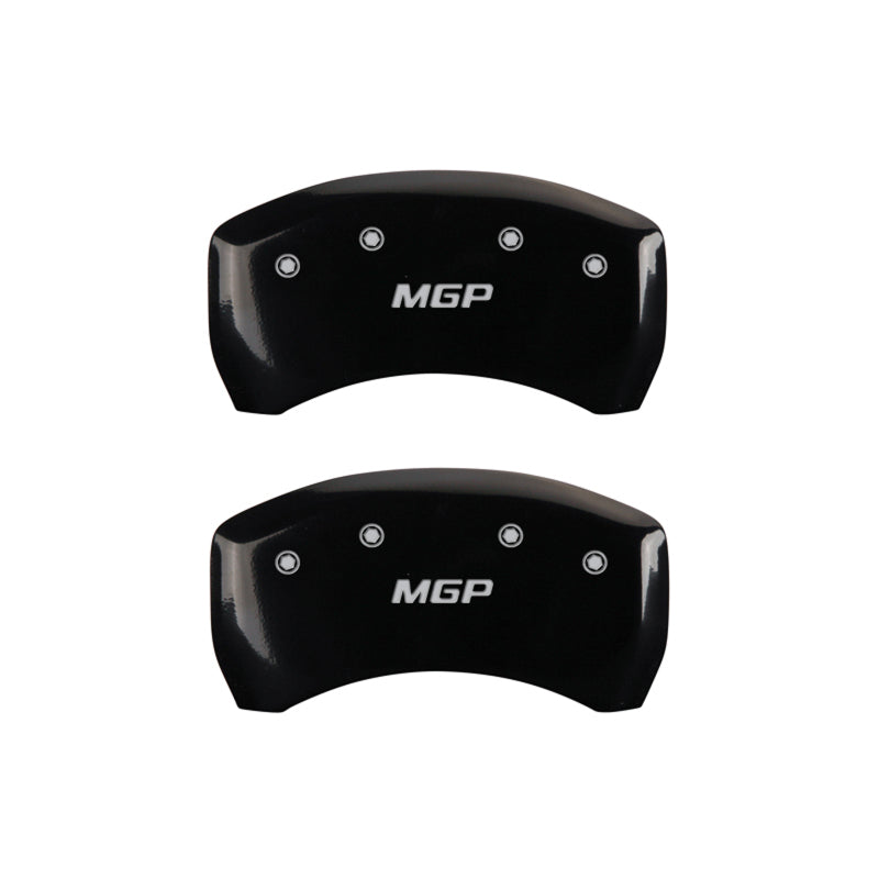 MGP 4 Caliper Covers Engraved Front & Rear MGP Black Finish Silver Char 2018 Mercedes-Benz GLE550