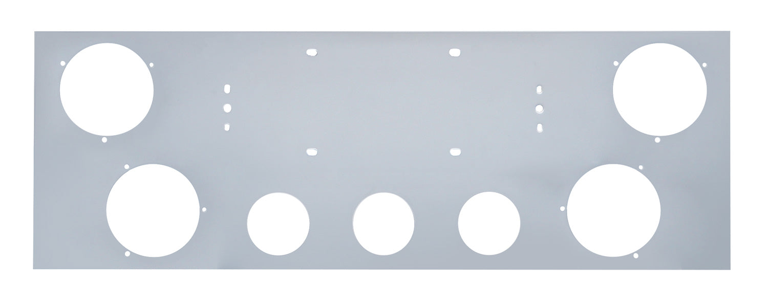 Stainless Steel Rear Center Light Panel W/ Four 4