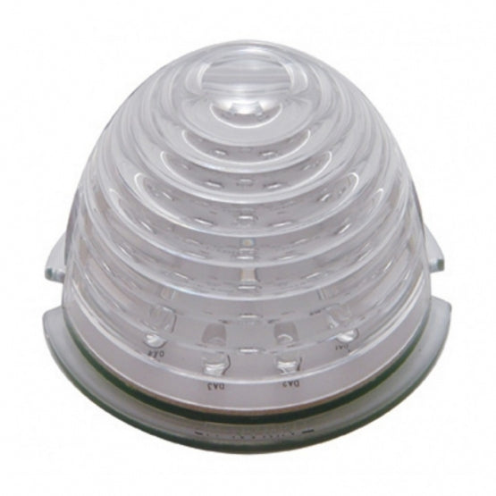 17 RED LED ROUND BEEHIVE CAB LIGHT - RED LENS