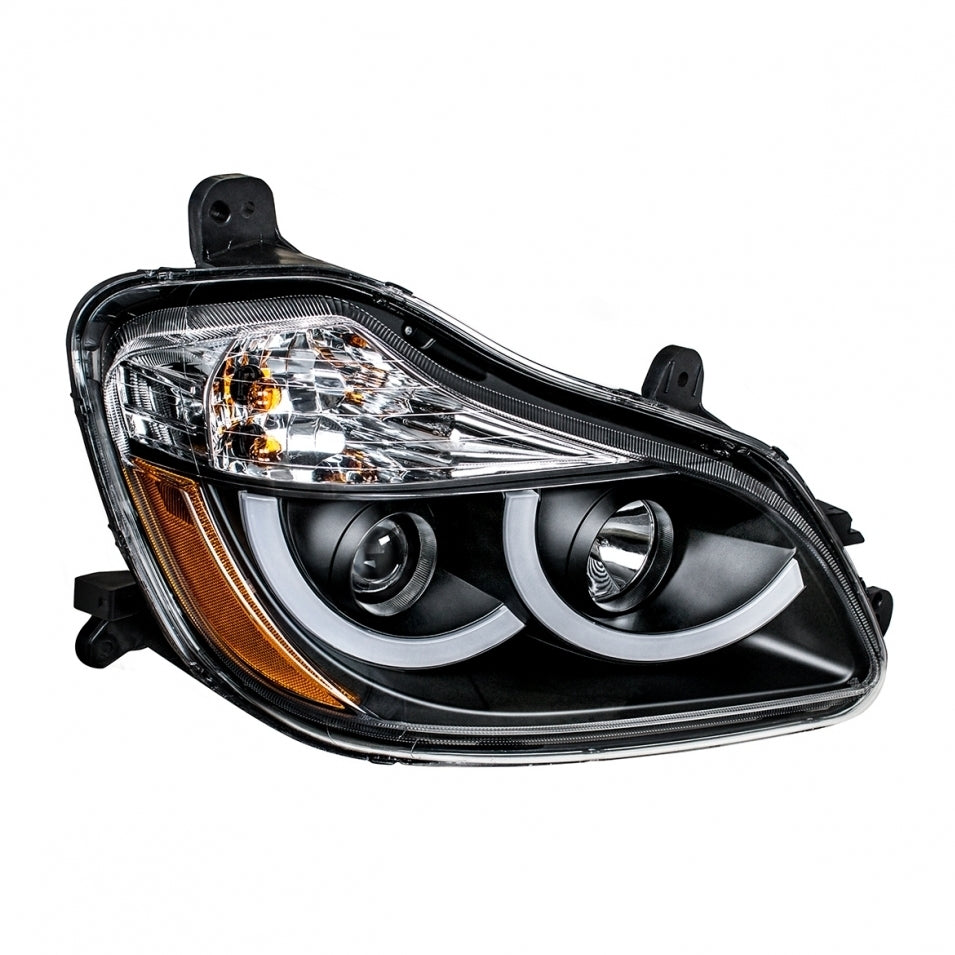 Chrome Projection Headlight w/ LED Position Light For 2013+ Kenworth T680