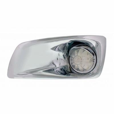 Bumper Light Bezel W/Amber LED Hi/Lo Watermelon Light & Visor For KW T660-Driver -Clear Lens