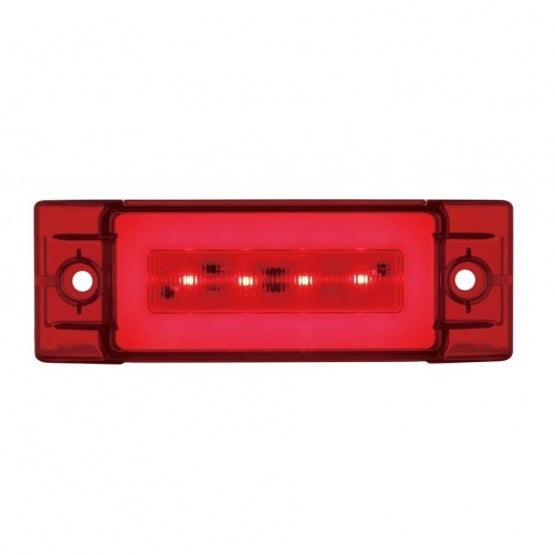 16 AMBER LED RECTANGULAR CLEARANCE/ MARKER LIGHT - GLO LIGHT - AMBER LENS