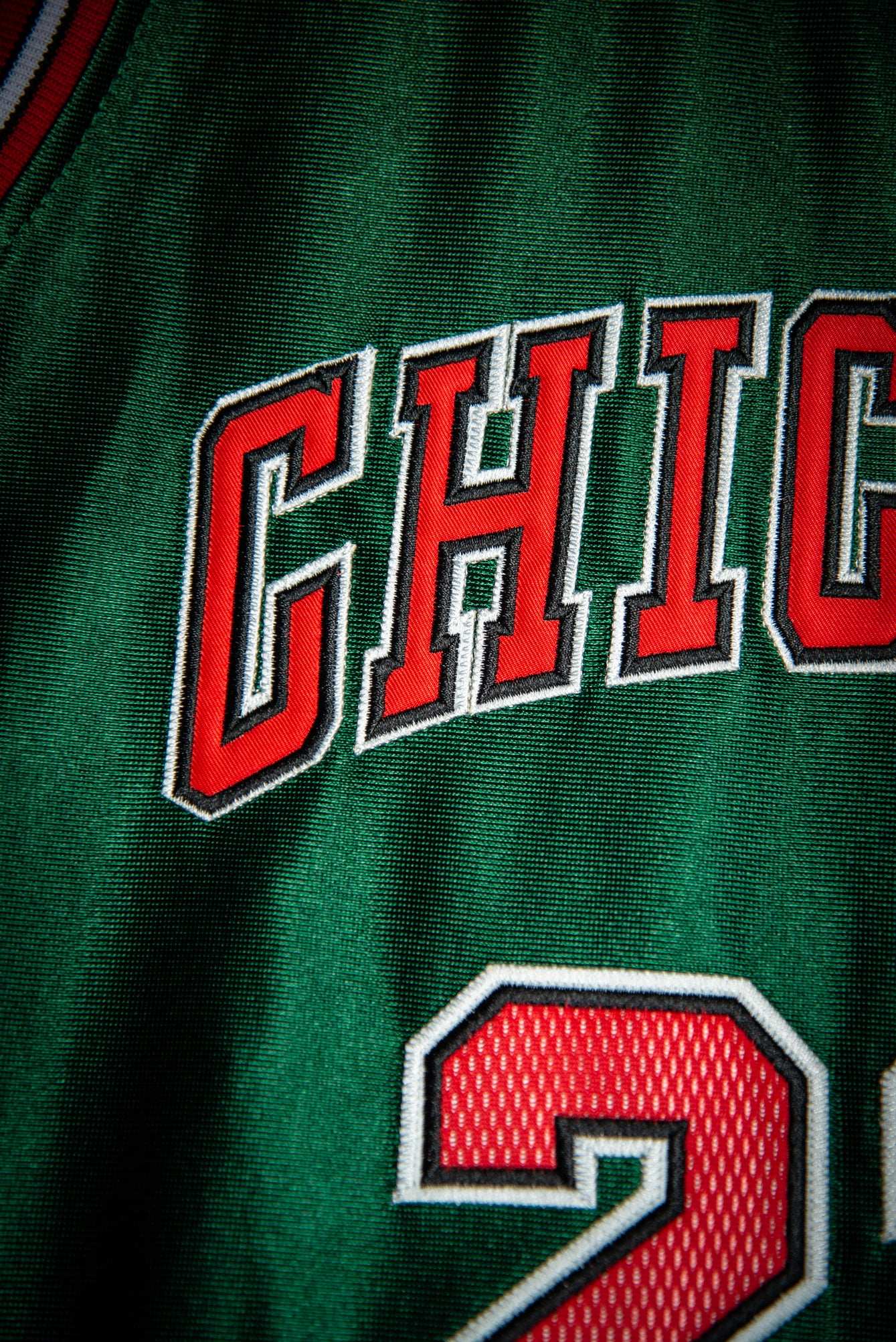 Michael Jordan Chicago Bulls Green Throwback Hardwood Classics 97-98 Swingman Jersey