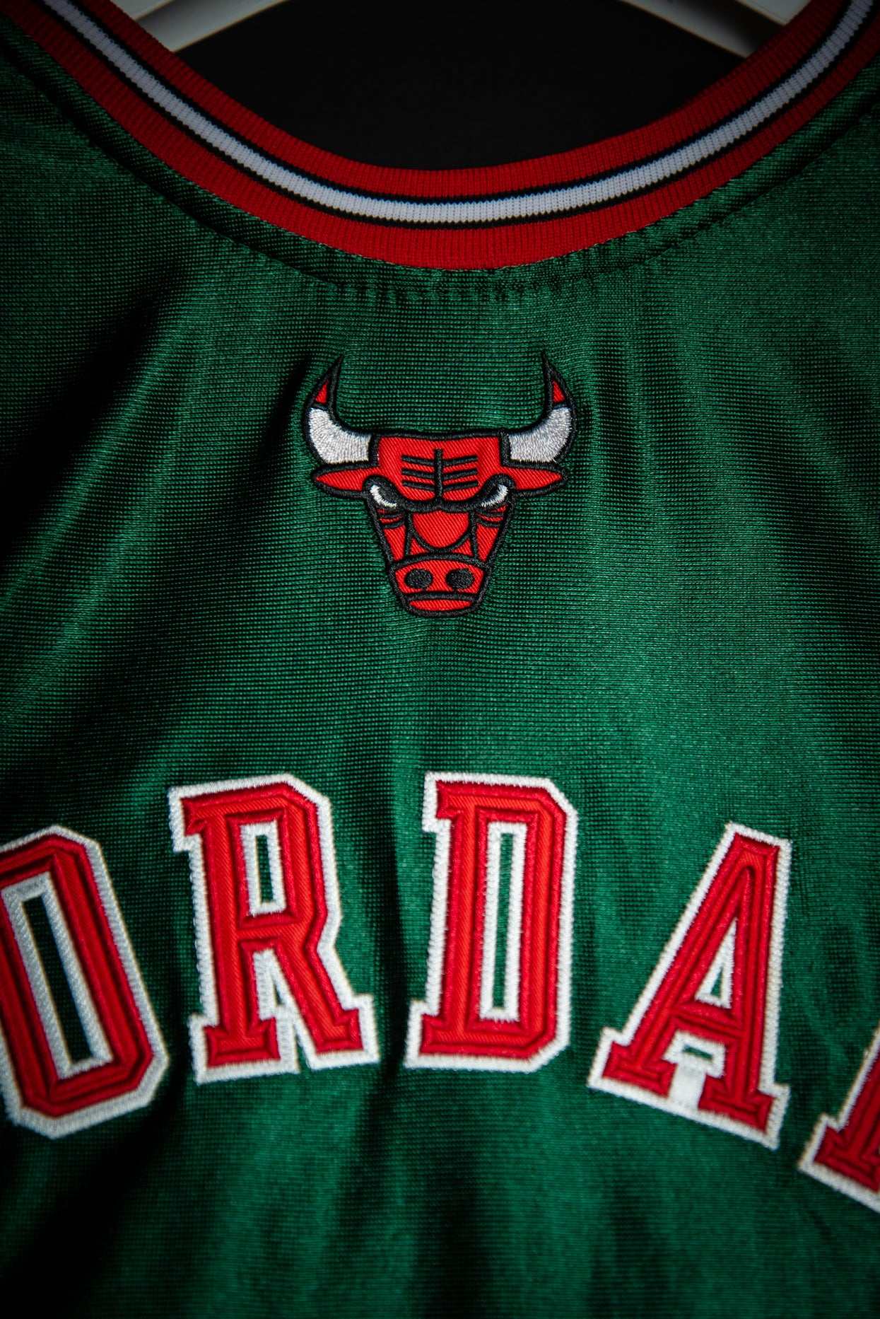 Michael Jordan Chicago Bulls Green Throwback Hardwood Classics 97-98 Swingman Jersey