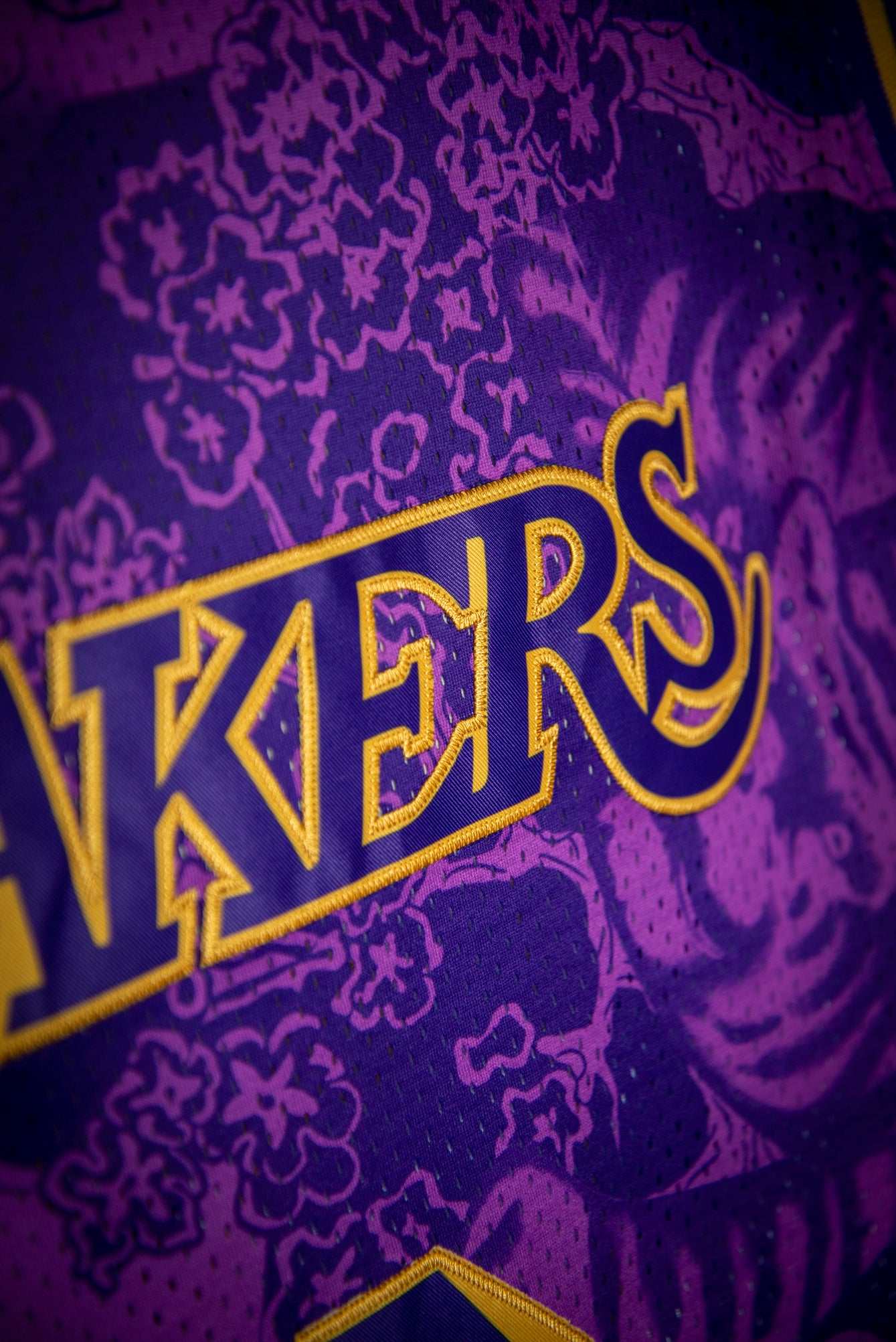 Lebron James Lakers Lunar New Year Hardwood Classics Basketball Jersey