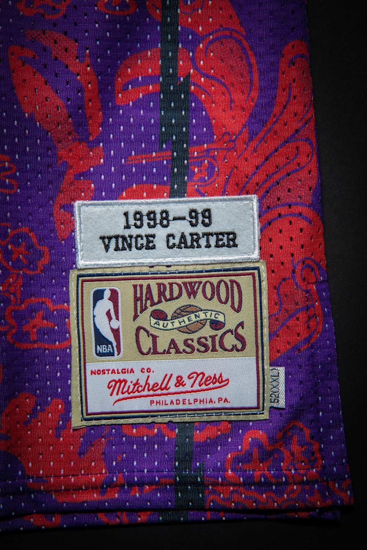 Toronto Raptors Vince Carter Lunar New Year 1998-99 Hardwood Classics Authentic Jersey