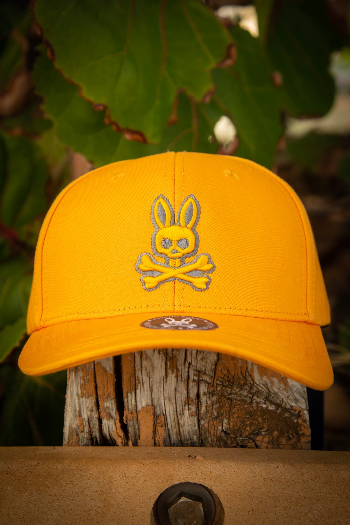 Psycho Bunny 3D Logo Bright Orange Baseball Cap