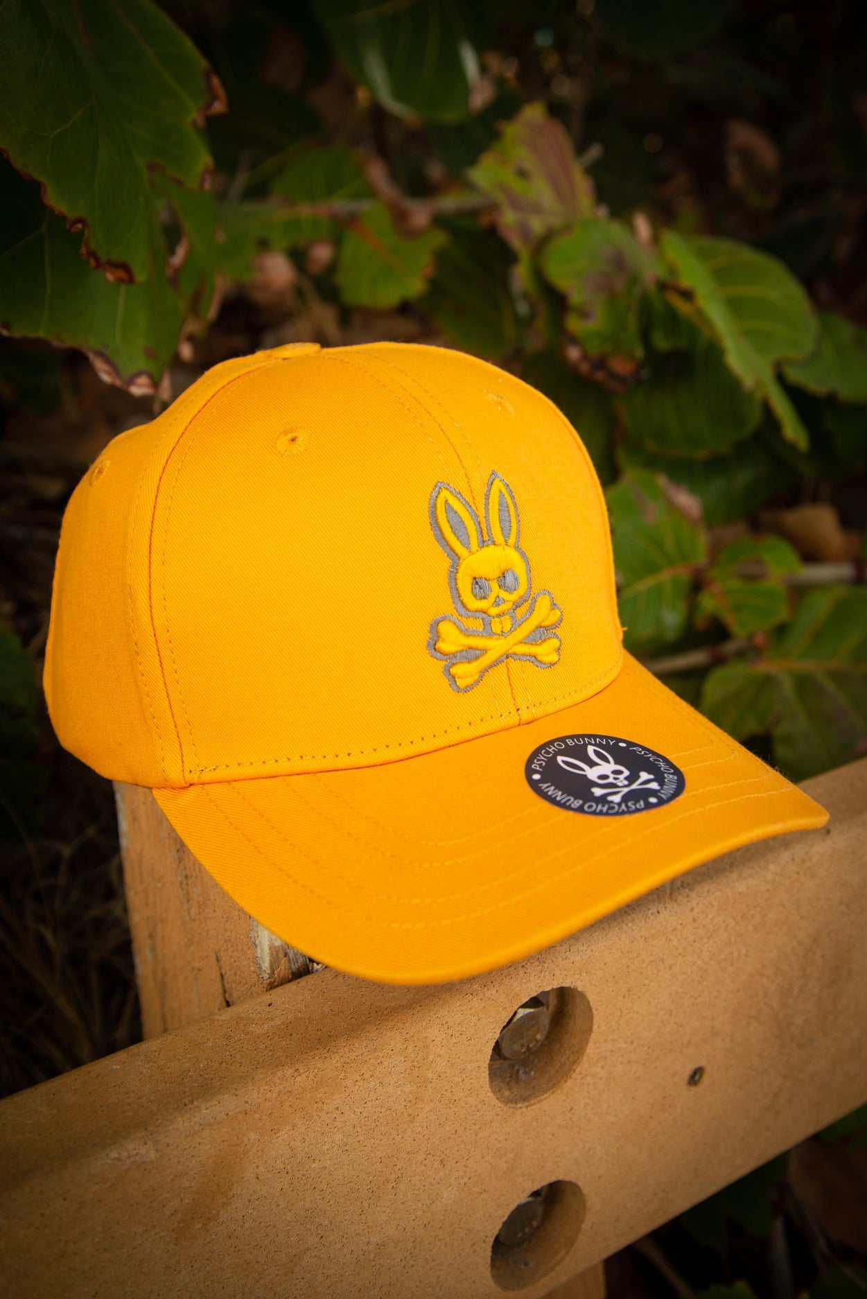 Psycho Bunny 3D Logo Bright Orange Baseball Cap