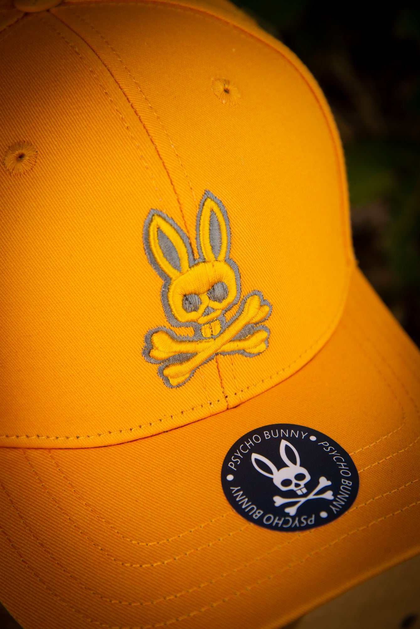 Psycho Bunny 3D Logo Bright Orange Baseball Cap