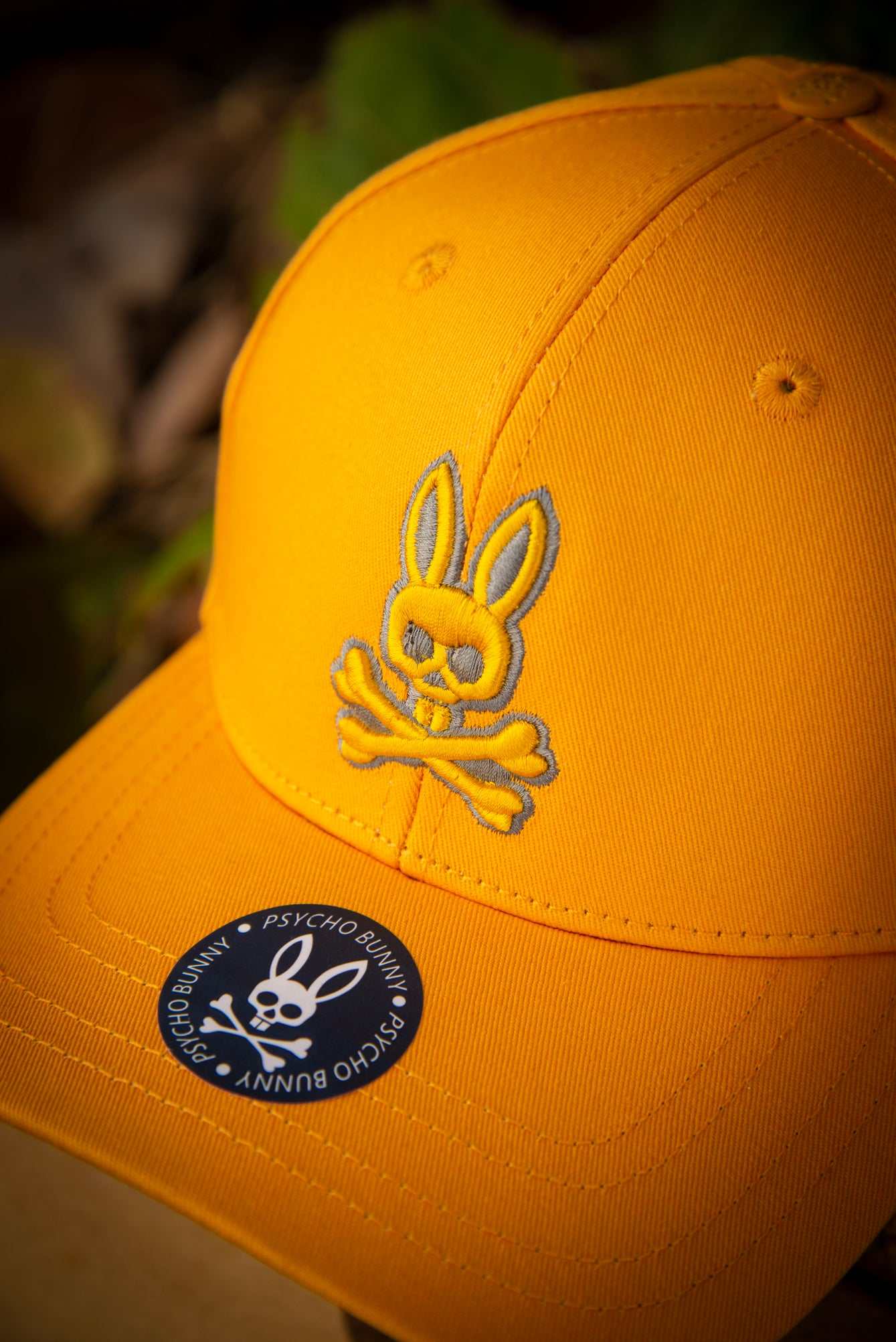 Psycho Bunny 3D Logo Bright Orange Baseball Cap