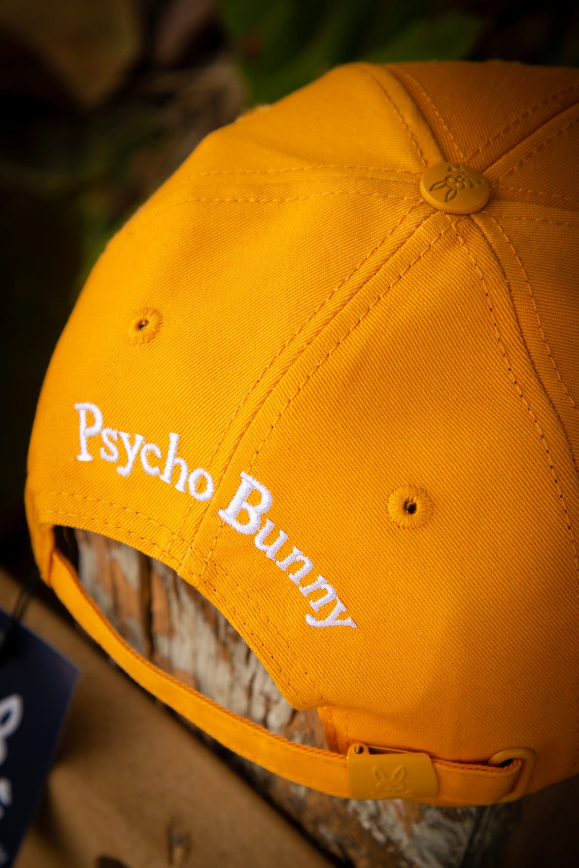 Psycho Bunny 3D Logo Bright Orange Baseball Cap